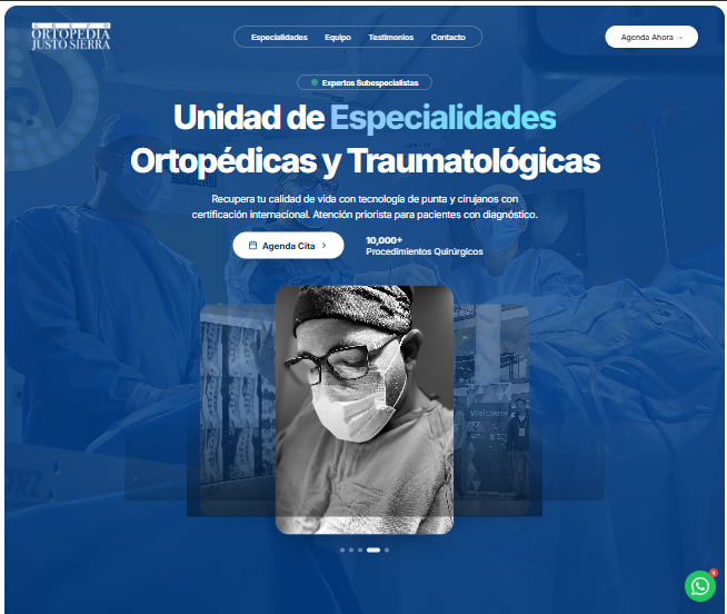 Ortopedia Justo Sierra | Unidad de Especialidades Ortopédicas